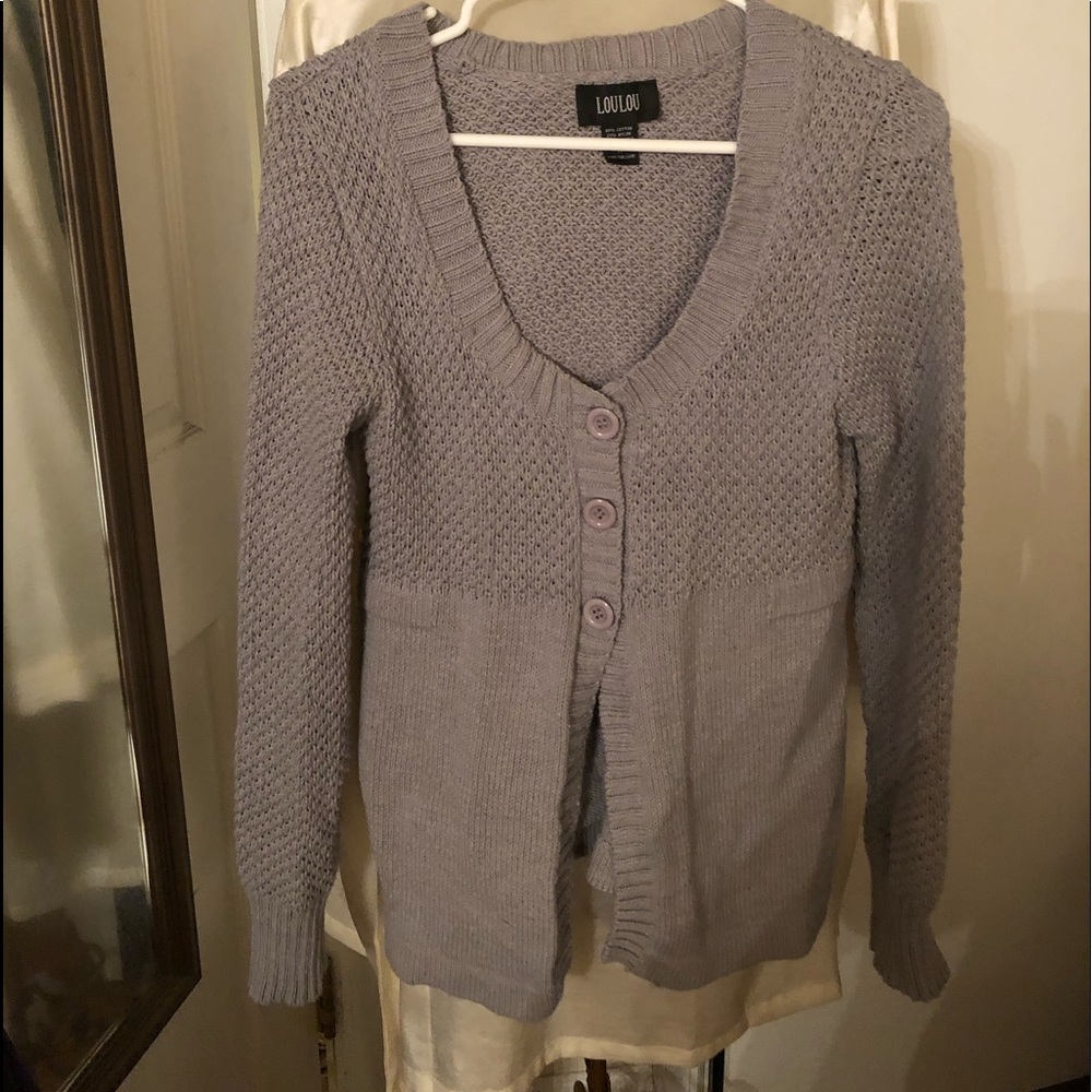 Lou Lou gray cardigan